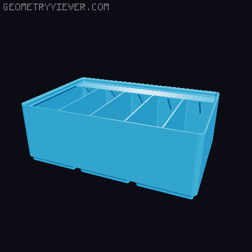 Gridfinity Ultra Light Bins - Divider Label Edition 3D model thumbnail