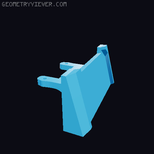 Snow Plow for Professor Boot's Mini Skidi 3D model thumbnail