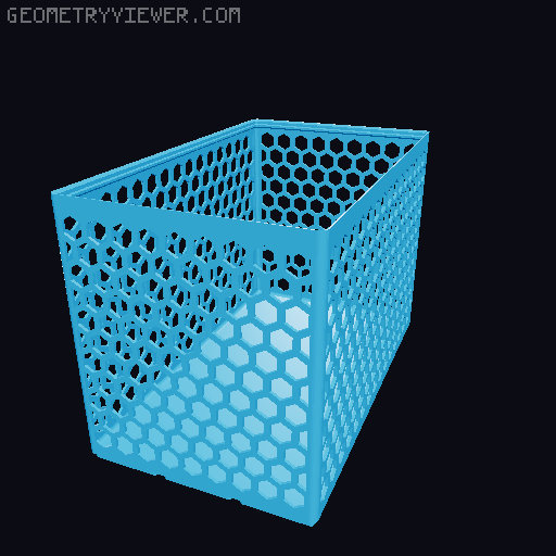 Gridfinity Hex Bins all sizes 3D model thumbnail