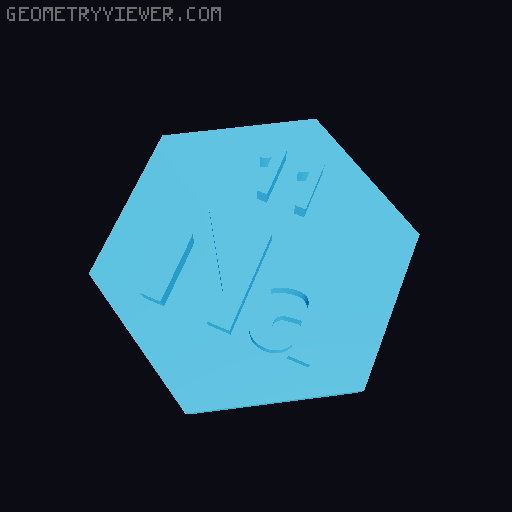 The truly periodic table of elements 3D model thumbnail