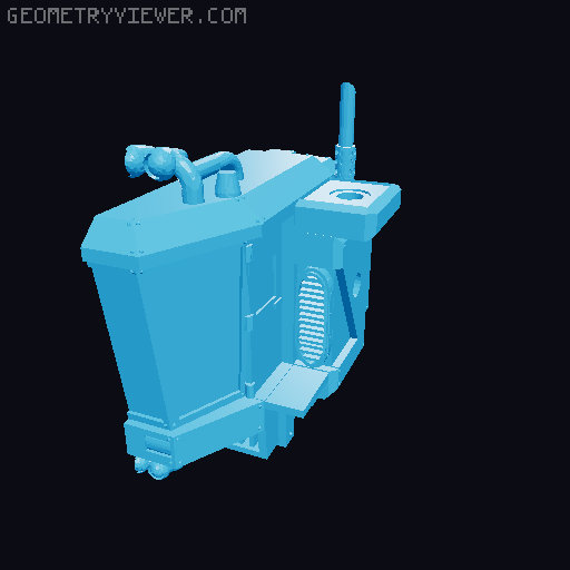 40mm farming mech body 3D model thumbnail