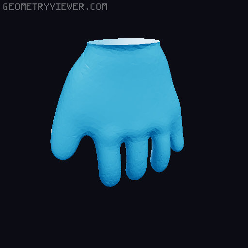 Male Funko Pop Template With Seperated Parts 3D model thumbnail