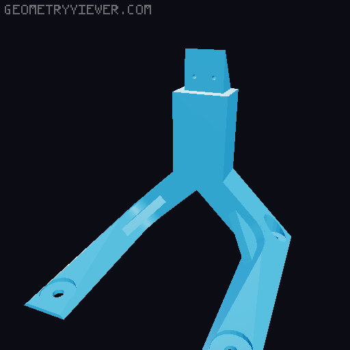 1KG spool holder for 100mm printers 3D model thumbnail