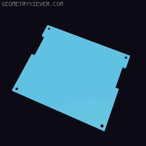 Reduction to 3mm LED and uniform bottom for "Heavy Duty Battery Powered Solder Fume Extractor" 3D model thumbnail