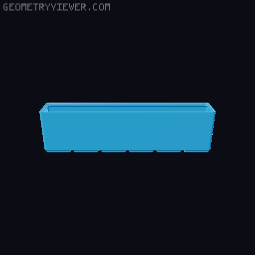 Gridfinity lite - economical plain storage bins 3D model thumbnail