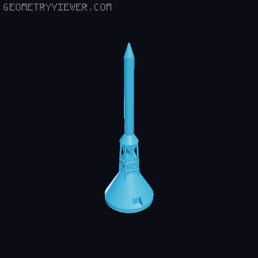 Design a Spacecraft (Lego Technic) Modular Pieces 3D model thumbnail
