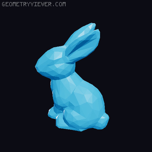 Low Poly Easter Bunnies 3D model thumbnail