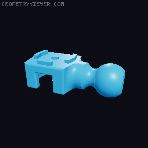 E3 S1 X- axis tensioner backplate replacement  & Ball Joint Nebula Cam Mount 3D model thumbnail