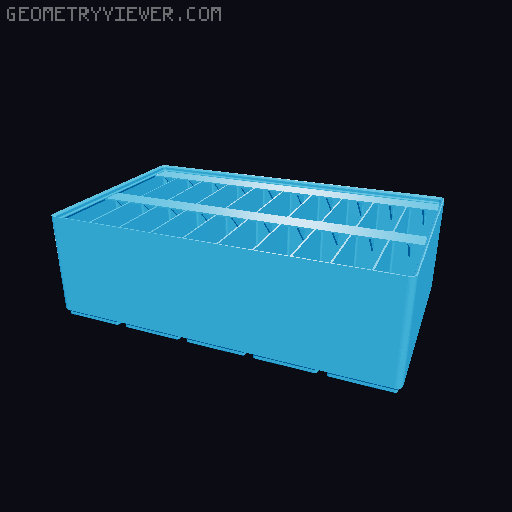 Gridfinity Ultra Light Bins - Divider Label Edition 3D model thumbnail
