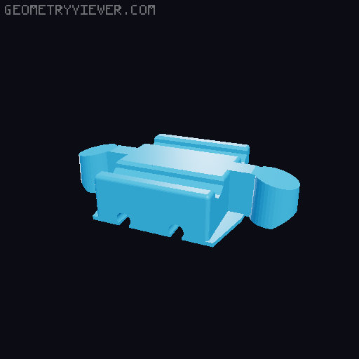 Wooden railway bridge system for Fischertechnik 3D model thumbnail