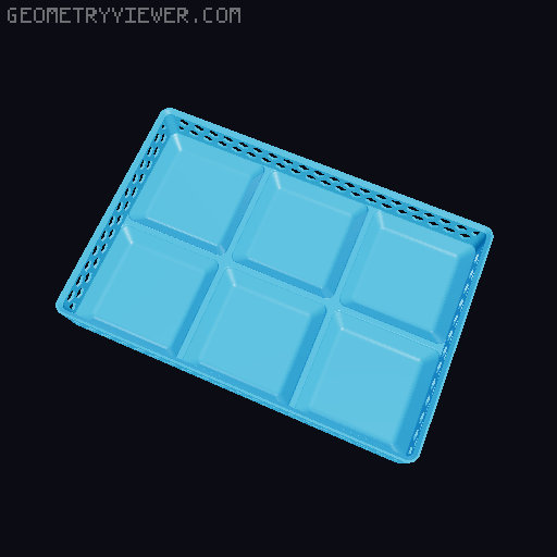 Gridfinity Hex Bins Light all sizes 3D model thumbnail