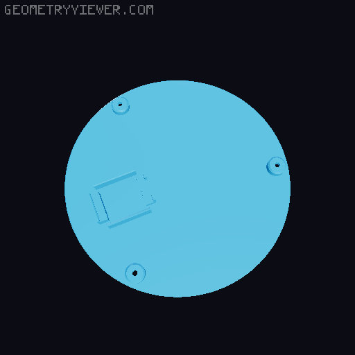Infinity Cube Light Flat Electronic Base 3D model thumbnail
