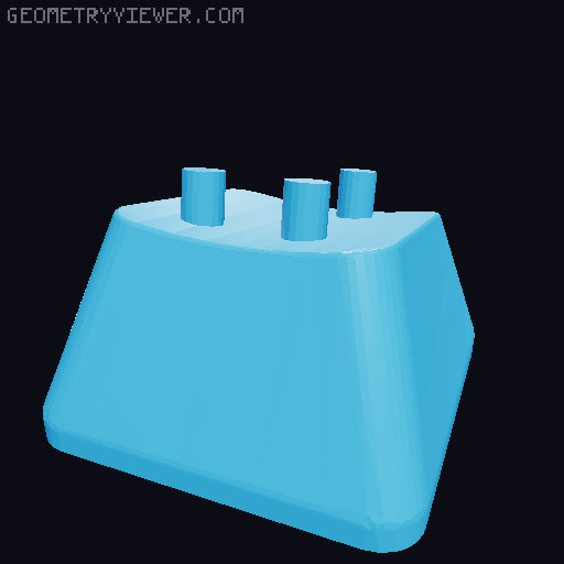 Keycaps with Braille 3D model thumbnail