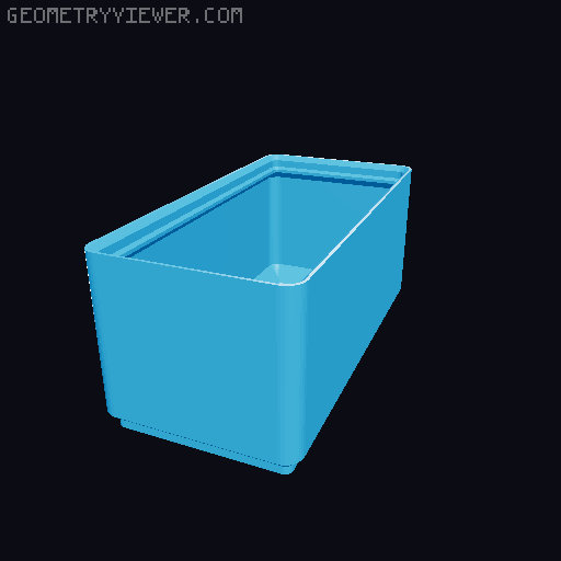 Gridfinity Bin Generator 3D model thumbnail