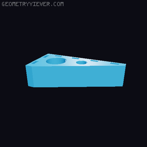 DDD Printable Wall Control System 3D model thumbnail