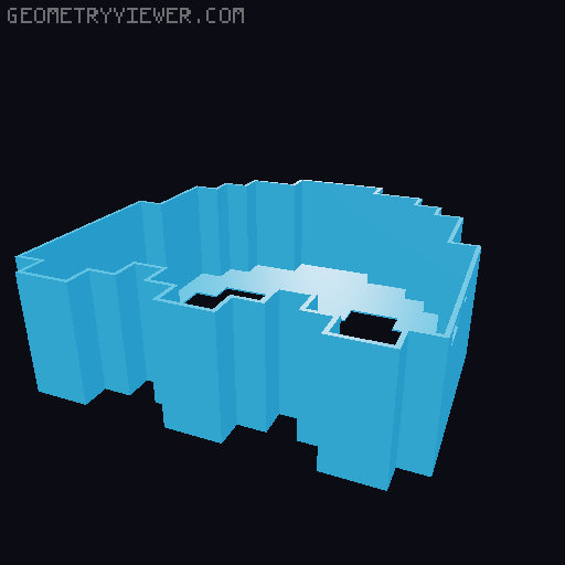 Pac Man ghosts with batteries 3D model thumbnail