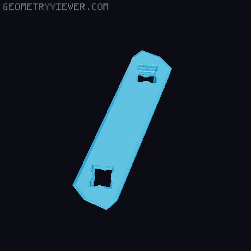 PrintABlok.....longer, wider, diagonaler 3D model thumbnail