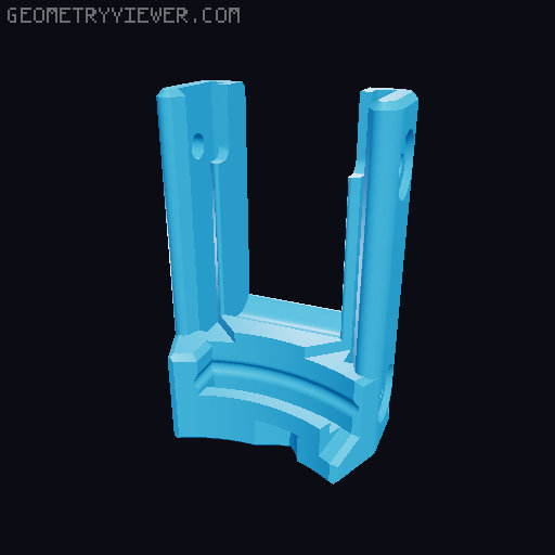 Red Herring Zinc Grip and Bolt Anchor Connector 3D model thumbnail