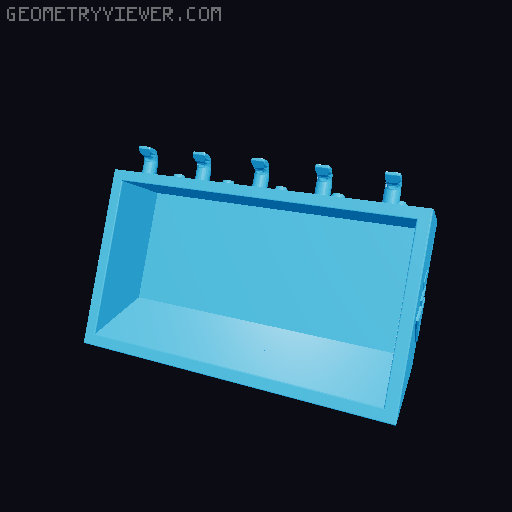 Pegboard levitating toolbox 3D model thumbnail