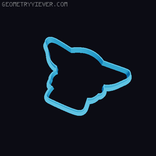 Star Wars - cookie cutter set 3D model thumbnail