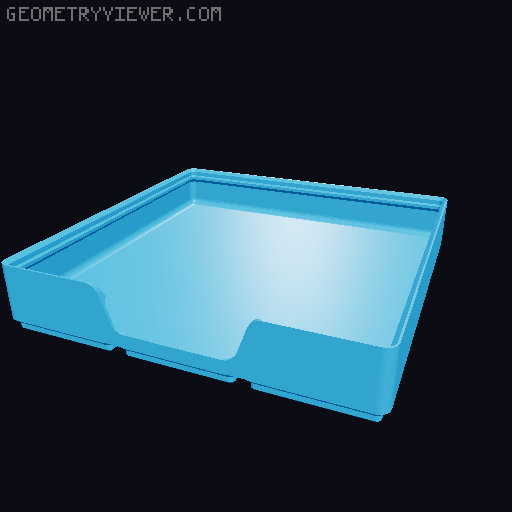 Gridfinity wall cutout collection 3D model thumbnail