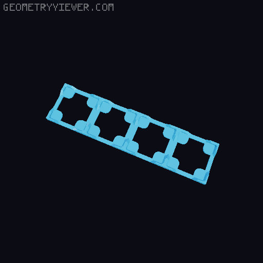Thin Gridfinity Magnet Base - up to 12x12 3D model thumbnail