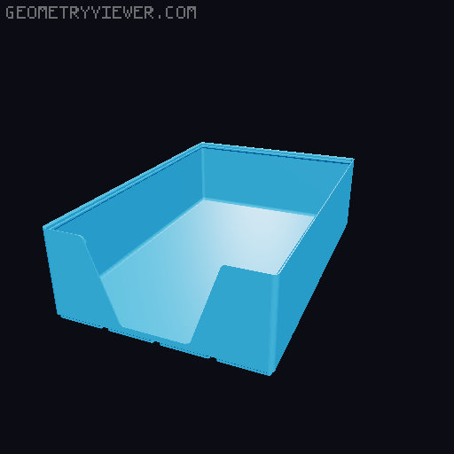 Gridfinity wall cutout collection 3D model thumbnail