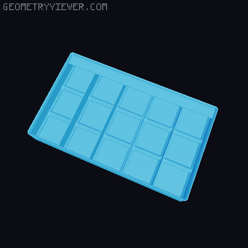 Gridfinity Ultra Light Bins - Divider Label Edition 3D model thumbnail