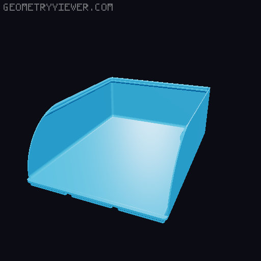 Gridfinity rouded bins collection all sizes 3D model thumbnail