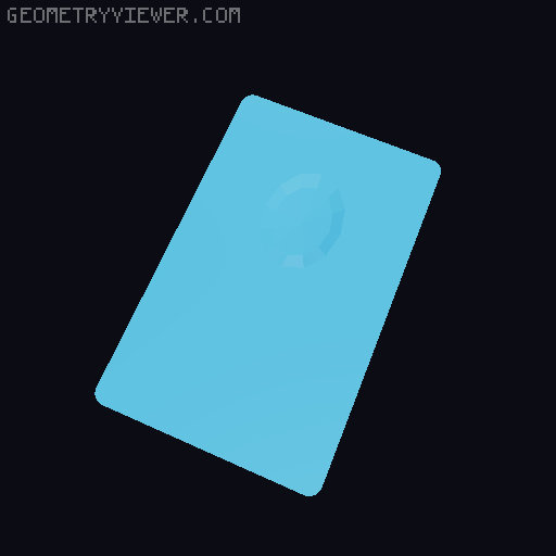 Pop-up credit card wallet spreader with coin/cash storage 3D model thumbnail