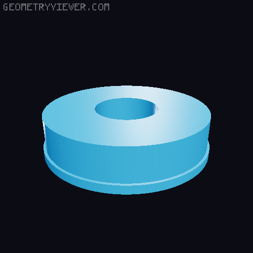 Simple Snap-in Bearing 3D model thumbnail