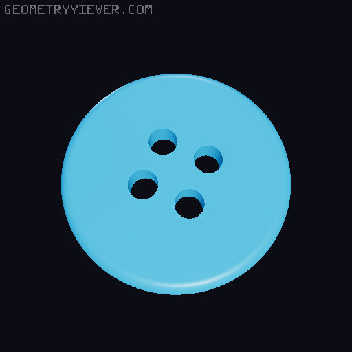 Sewing Buttons 3D model thumbnail