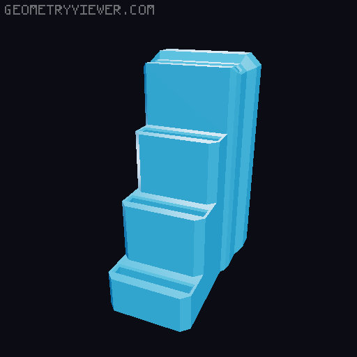 Machinst Square Holder (Sy's Peglock) 3D model thumbnail