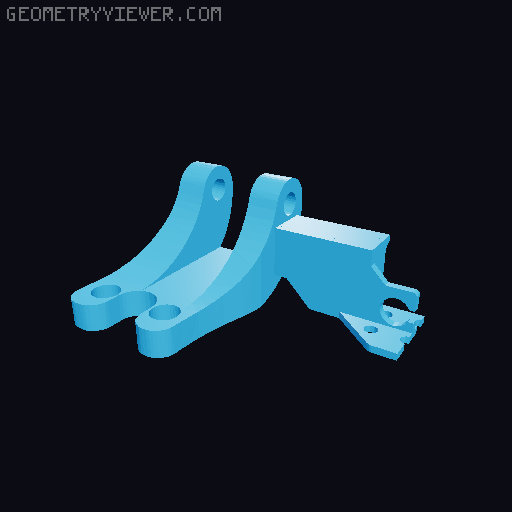 Ender 3 V2 Filament Guide + Cable Holder Revisited 3D model thumbnail