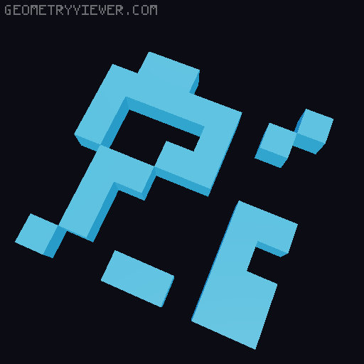 Creeper face  3D model thumbnail