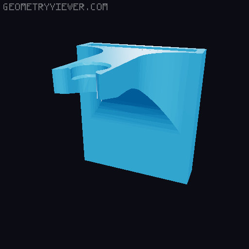 Benchy & Swatch mount - HSW 3D model thumbnail