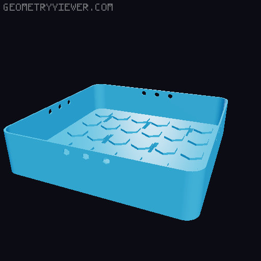 MicroGreenHIVE: A 3D Printable Micro Green Growing Tray System 3D model thumbnail