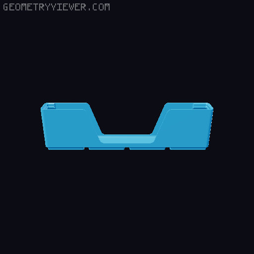 Gridfinity wall cutout collection 3D model thumbnail
