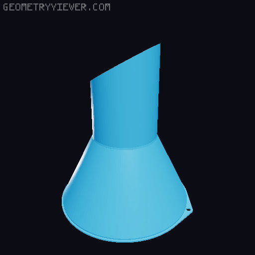 Funnels. Various sizes 25mm to 200mm 3D model thumbnail