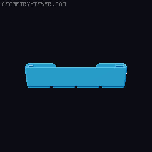 Gridfinity wall cutout collection 3D model thumbnail