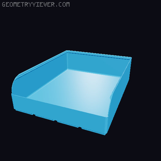 Gridfinity rouded bins collection all sizes 3D model thumbnail