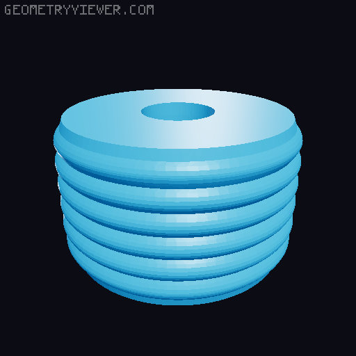 Hoodie Spools 3D model thumbnail