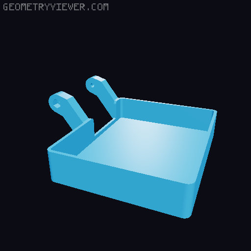Dice tower with indestructible side trays arms 3D model thumbnail