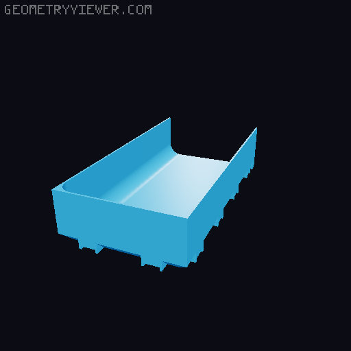 Modular Drawer Organizer Remix 3D model thumbnail