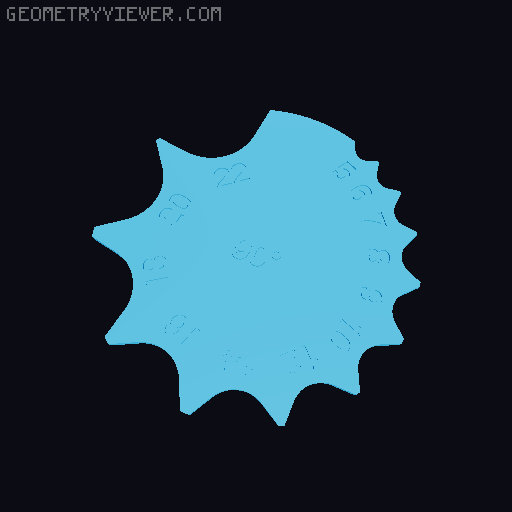 Radius gauges 3D model thumbnail