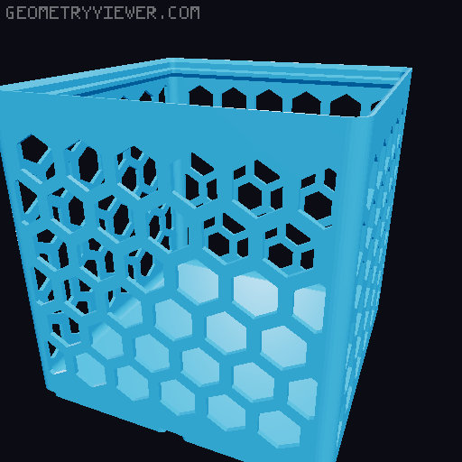 Gridfinity Hex Bins all sizes 3D model thumbnail
