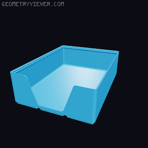 Gridfinity wall cutout collection 3D model thumbnail