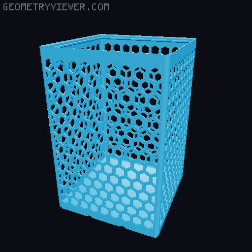 Gridfinity Hex Bins all sizes 3D model thumbnail