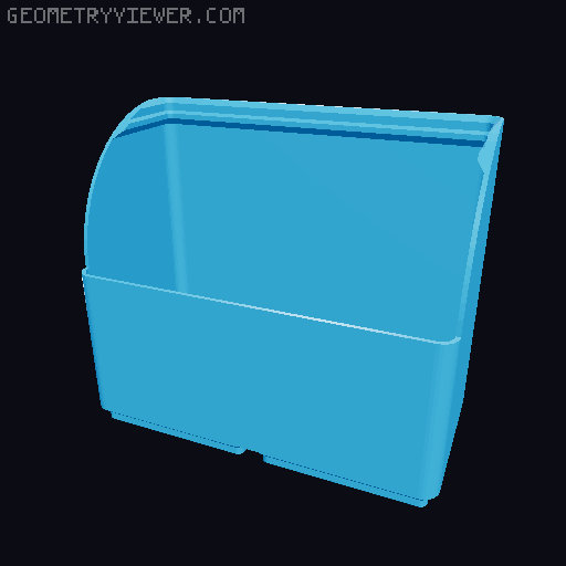 Gridfinity rouded bins collection all sizes 3D model thumbnail