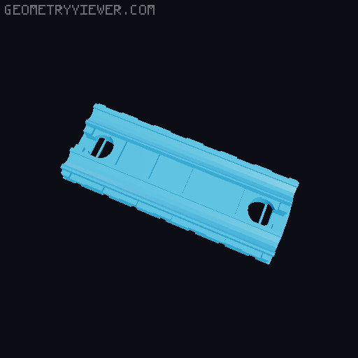 Wooden railway bridge system for Fischertechnik 3D model thumbnail